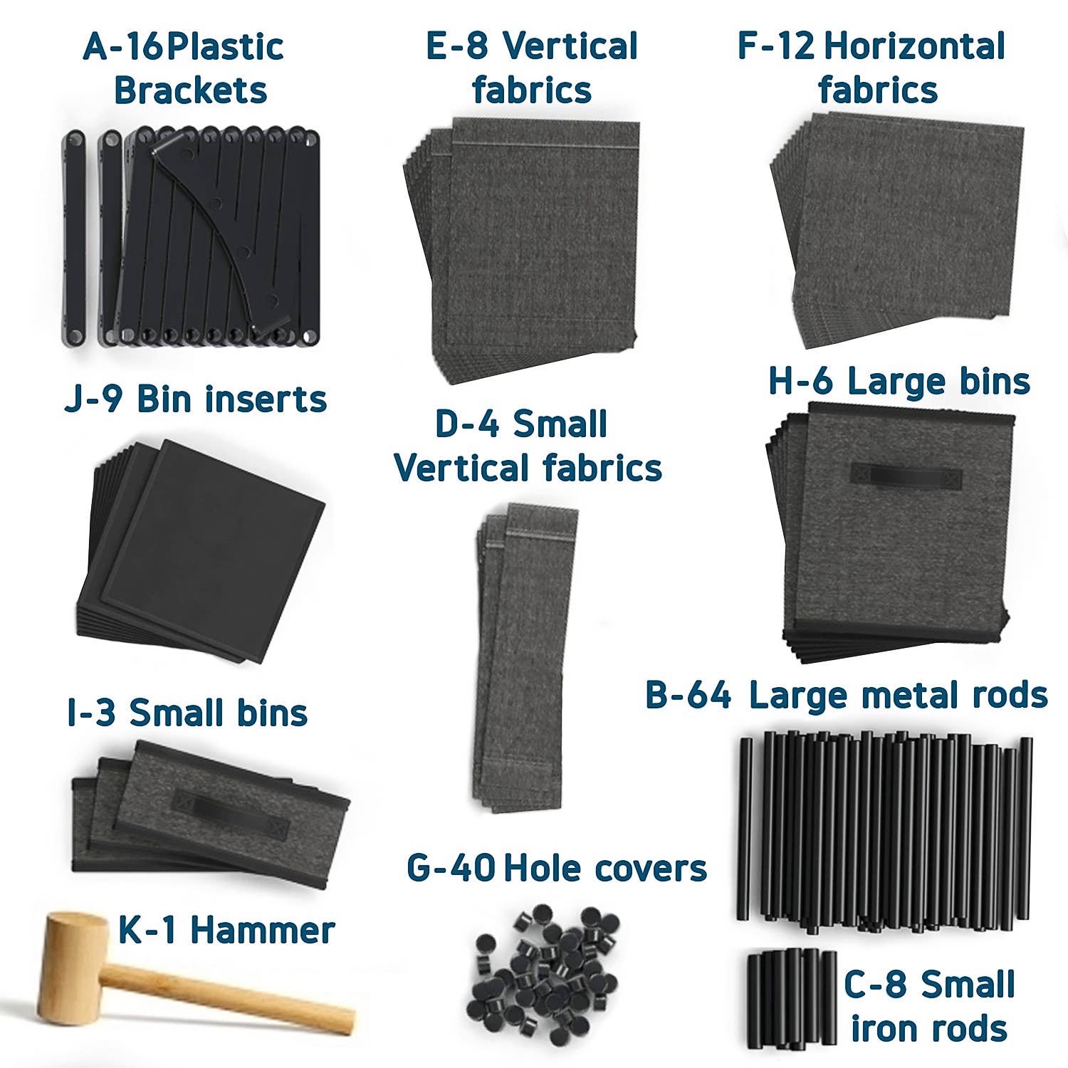 Clara Clark - Vente Bacs de rangement - Organisateur de rangement Cube1