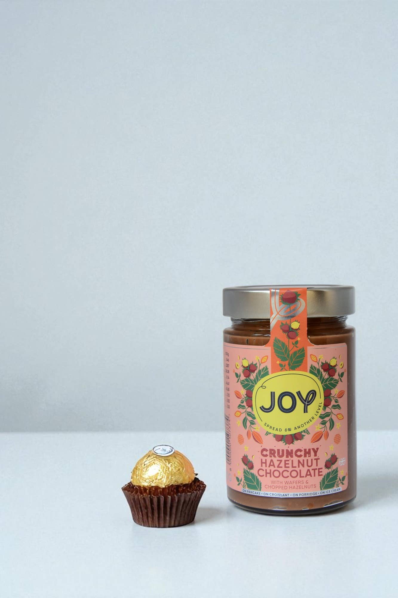 Joy - Wholesale Notenboter - Knapperige hazelnootpasta met chocolade1