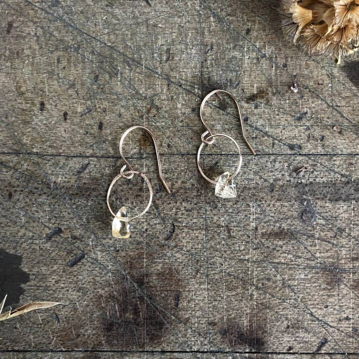 Citrien Birthstone oorbellen voor wholesale door Emilie Shapiro Jewelry