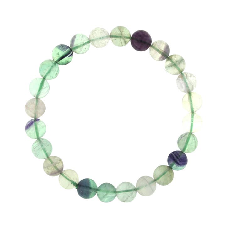Stonebridge Imports - Wholesale Beaded Bracelet - Fluorite Bead Bracelet