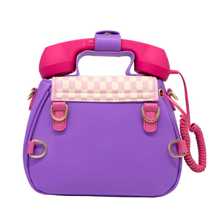 Bewaltz - Wholesale Crossbody Bag - Women's - Ring Ring Phone Convertible Handbag - Pastel Checkerboard