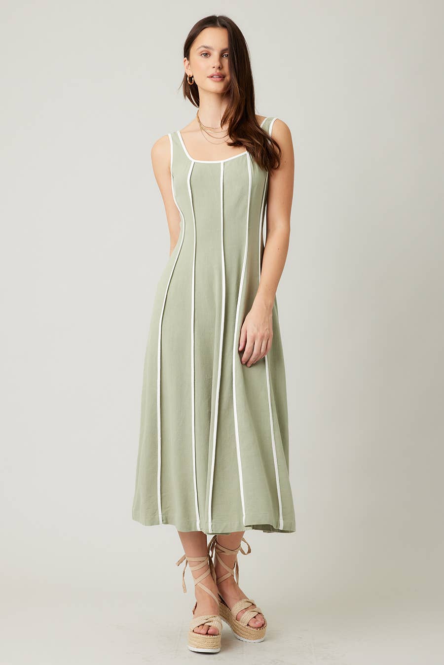 ILLA ILLA - Wholesale Dress - Women's - IM7512-Linen Midi Dress17