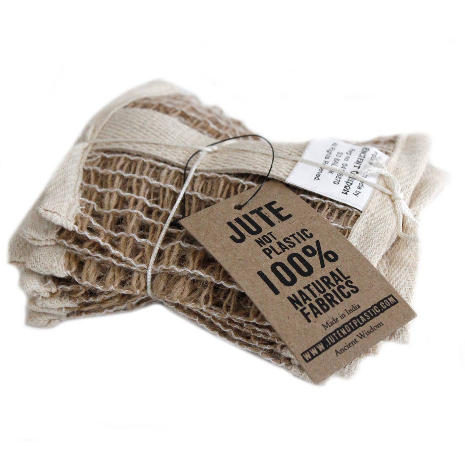 Ancient Wisdom - Wholesale Soap Pouch/Sack/Bag - Soft Jute Soap Bag1