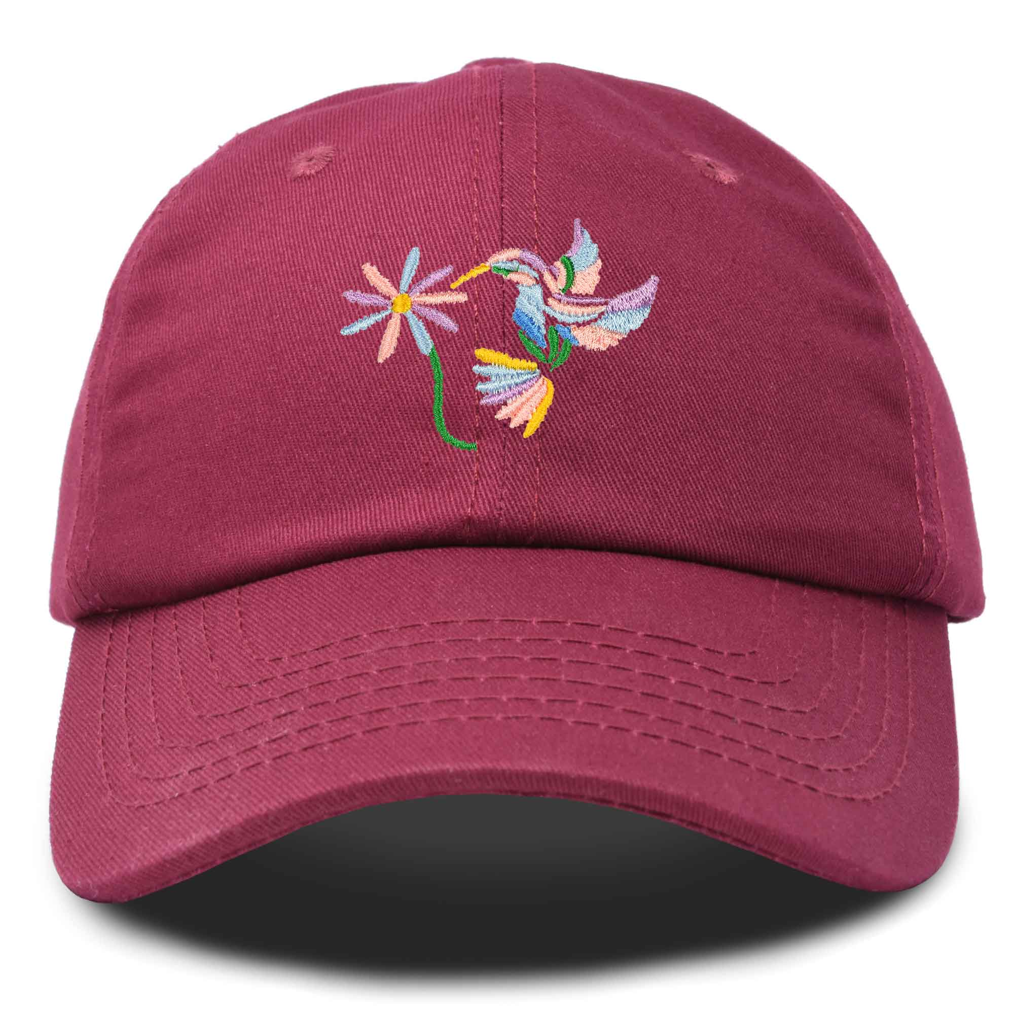 Dalix - Wholesale Baseball Cap - Women's - DALIX Pastel Hummingbird Hat Womens Embroidered Baseball Cap12