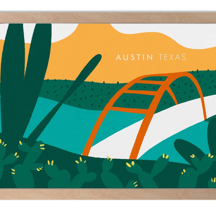 Austin 360 Bridge Konsttryck för wholesale av Marcela Homrich