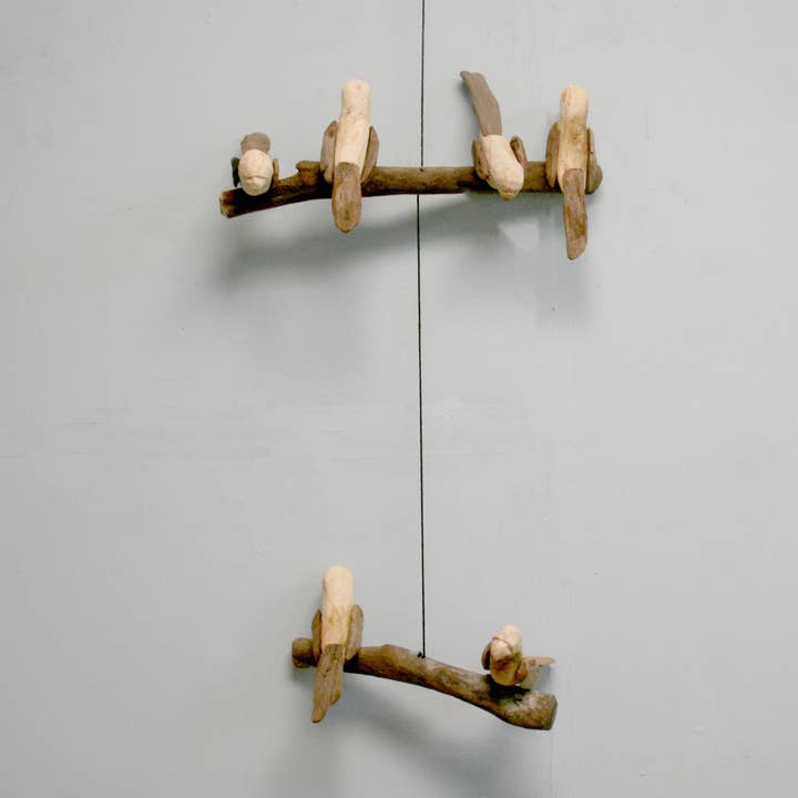 Driftwood Mobile - 6 birds for wholesale by Modern Eastern by Contrast Inc.