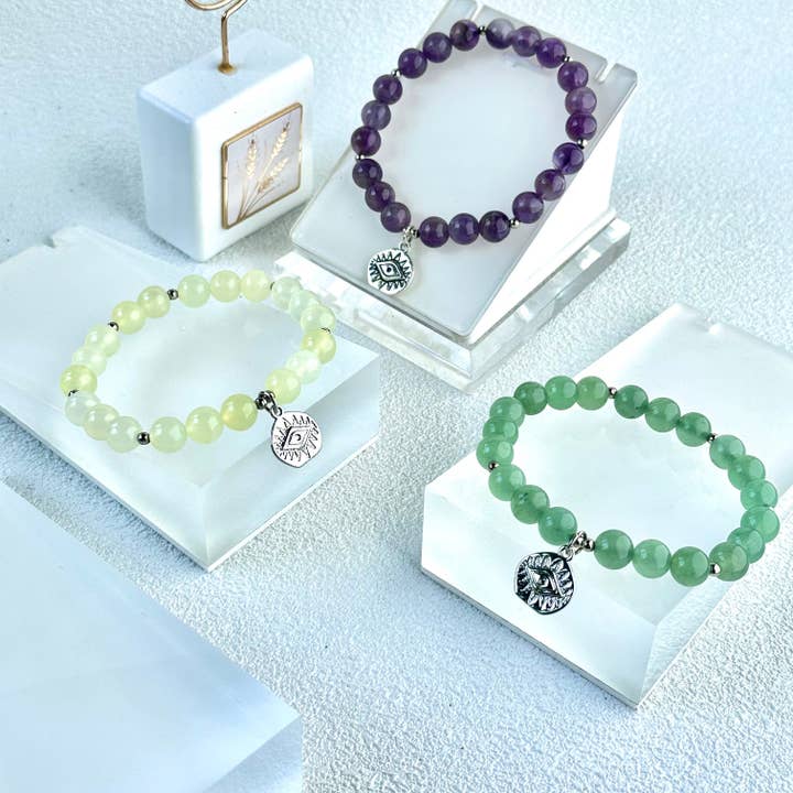 Evil Eye mit Edelsteinarmband für viel Glück für den Großhandel von ROLA