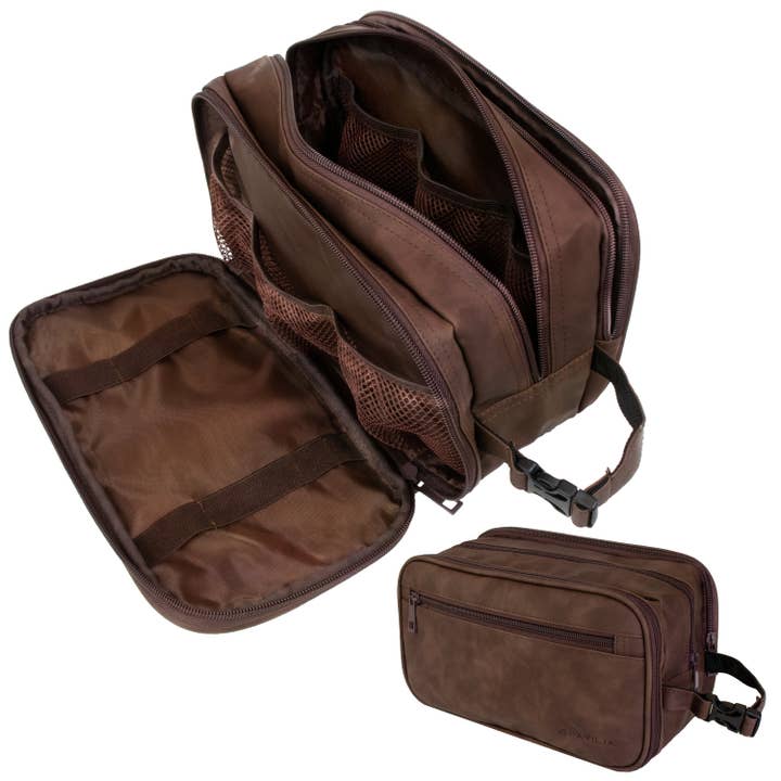 Pavilia - Wholesale Toiletry Bag - Men's - Men's Modern Dopp Kit Toiletry Bag