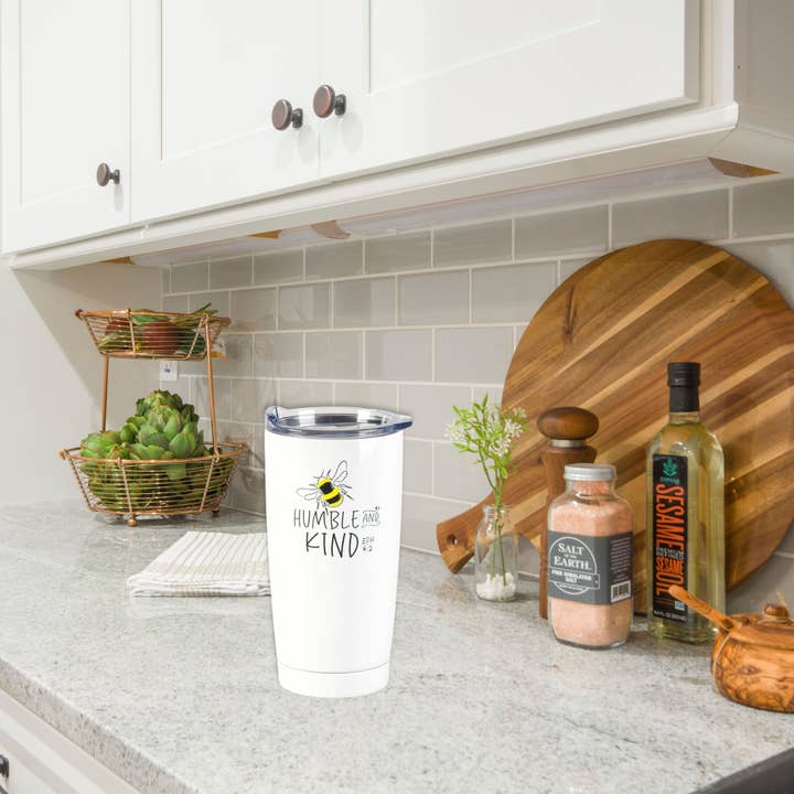 Dicksons - Vendita all'ingrosso Bicchiere/tazza termica - TUMBLER APE UMILE E GENTILE BIANCO1