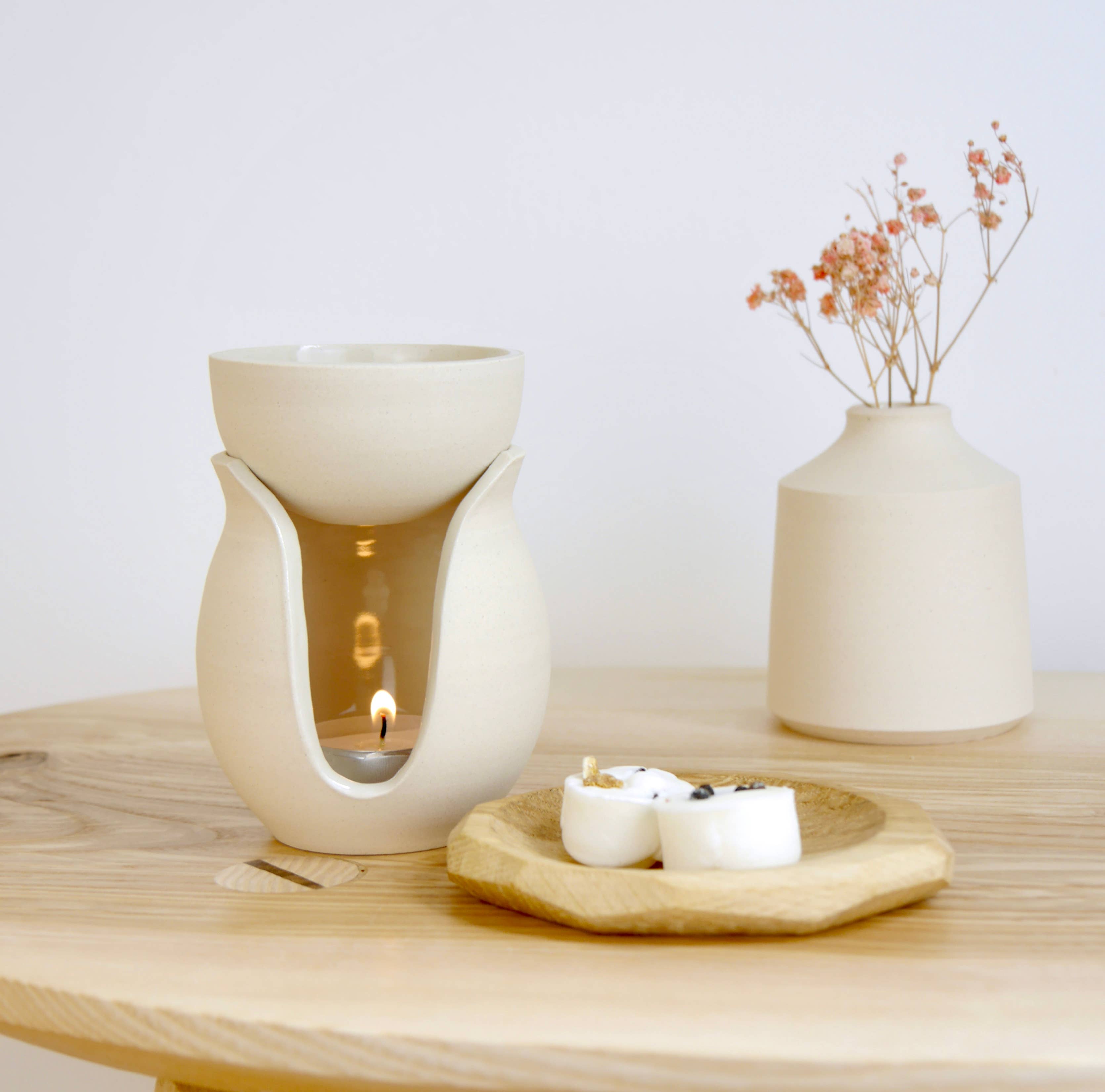 Throw to fire – wholesale Fragrance warmer – Handmade, Ceramic Oil Burner / Wax Melt Burner - Gift-ready15
