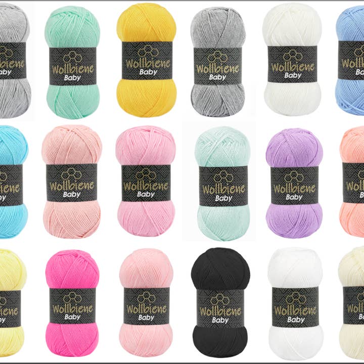 Wollbiene - Wholesale Yarn - Woolbee baby knitting wool antipilling 100g crochet knitting