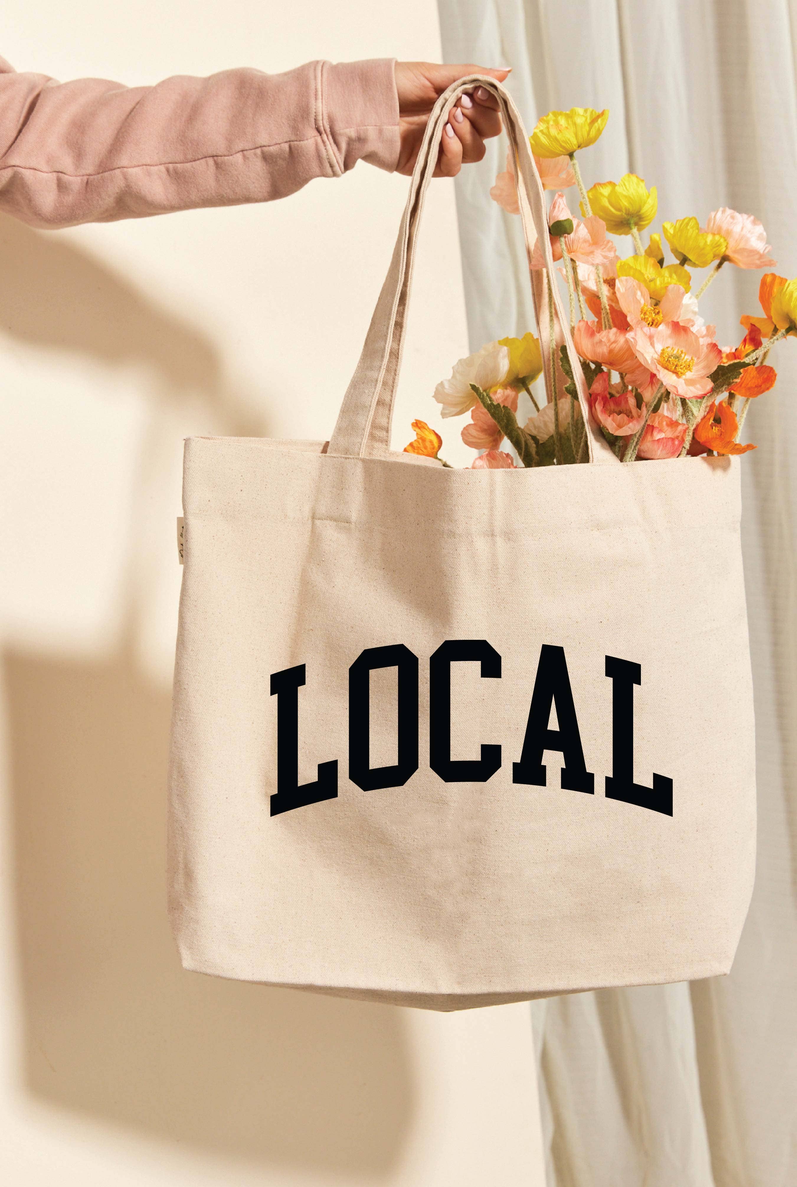 NATUURLIJK LOCAL draagtas van canvas voor groothandel op Faire2