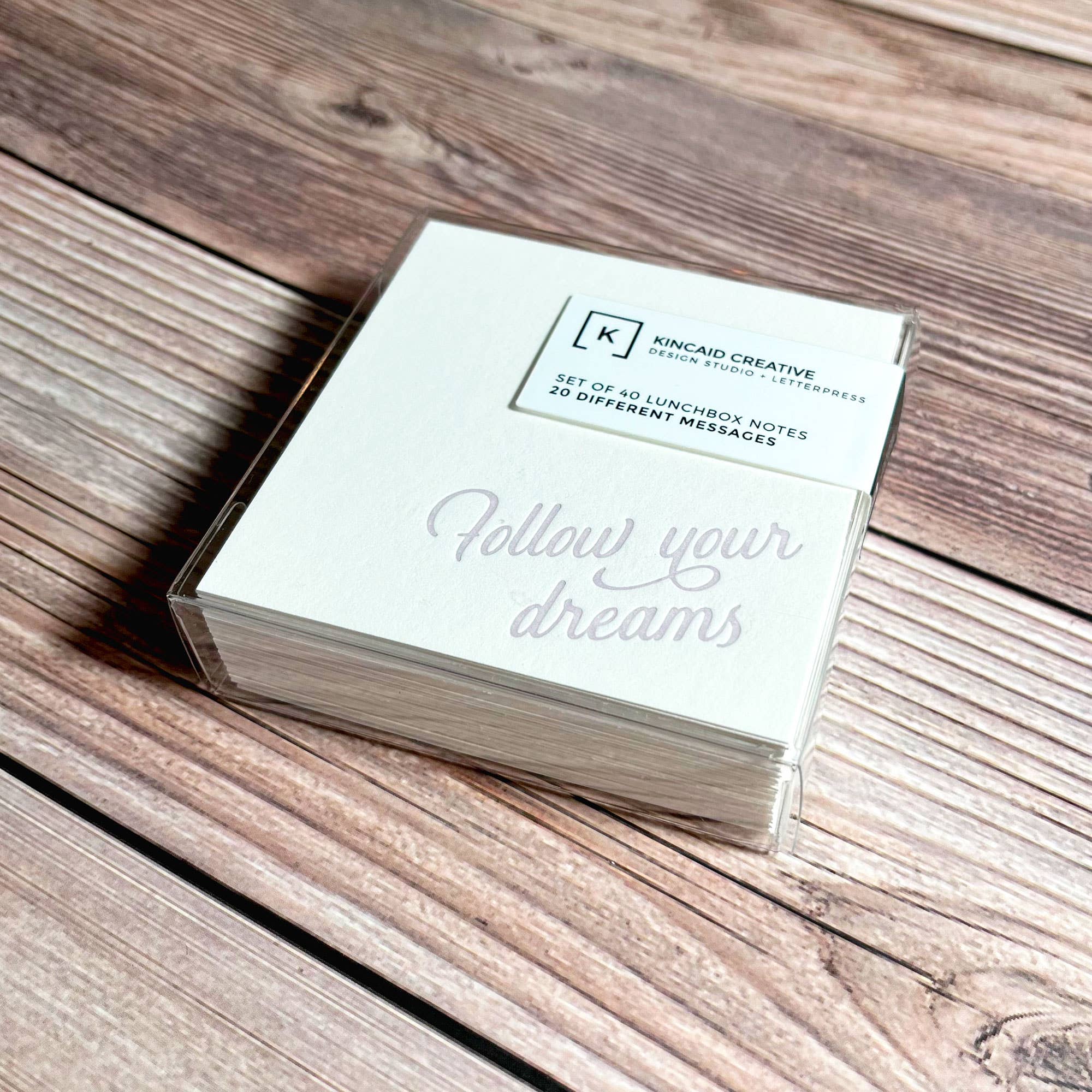 Kincaid Creative - Wholesale Stationery/Notecard Set - Affirmation Cards for Kids. Lunch box Notes.1