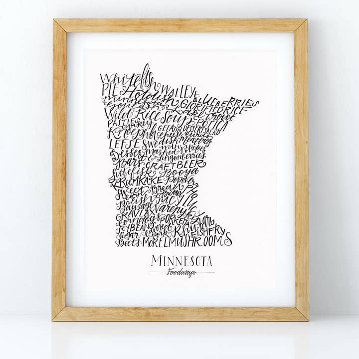 Stampa del Minnesota Foodways per la vendita all'ingrosso da parte di Stately Made