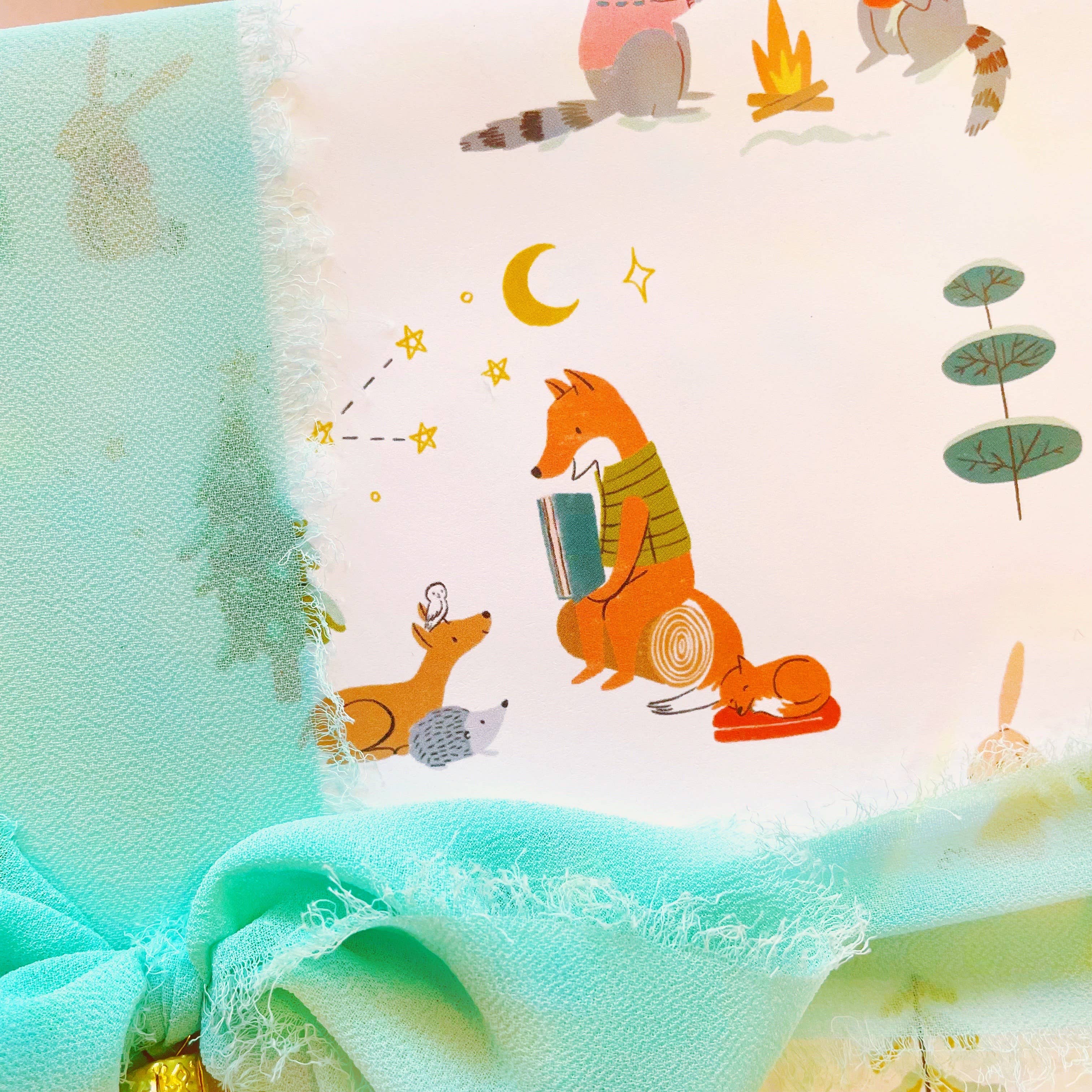 Abbie Ren Illustration - Wholesale Wrapping Paper Roll - Woodland Animal Christmas Wrapping Paper- 3 sheet roll3