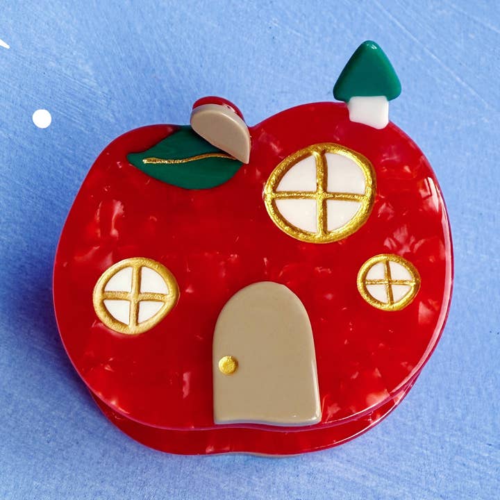 Pince à cheveux Apple House for wholesale by Lisa Junius