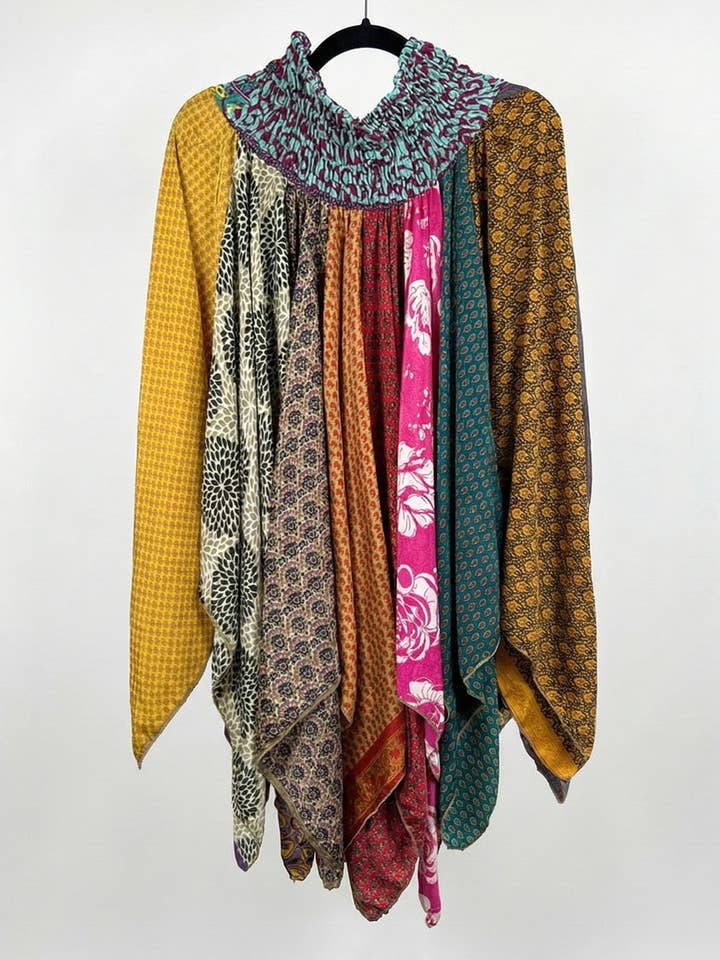 Sunrose Silk Patch Skirt 1000-14 for wholesale by She Lives Beauty