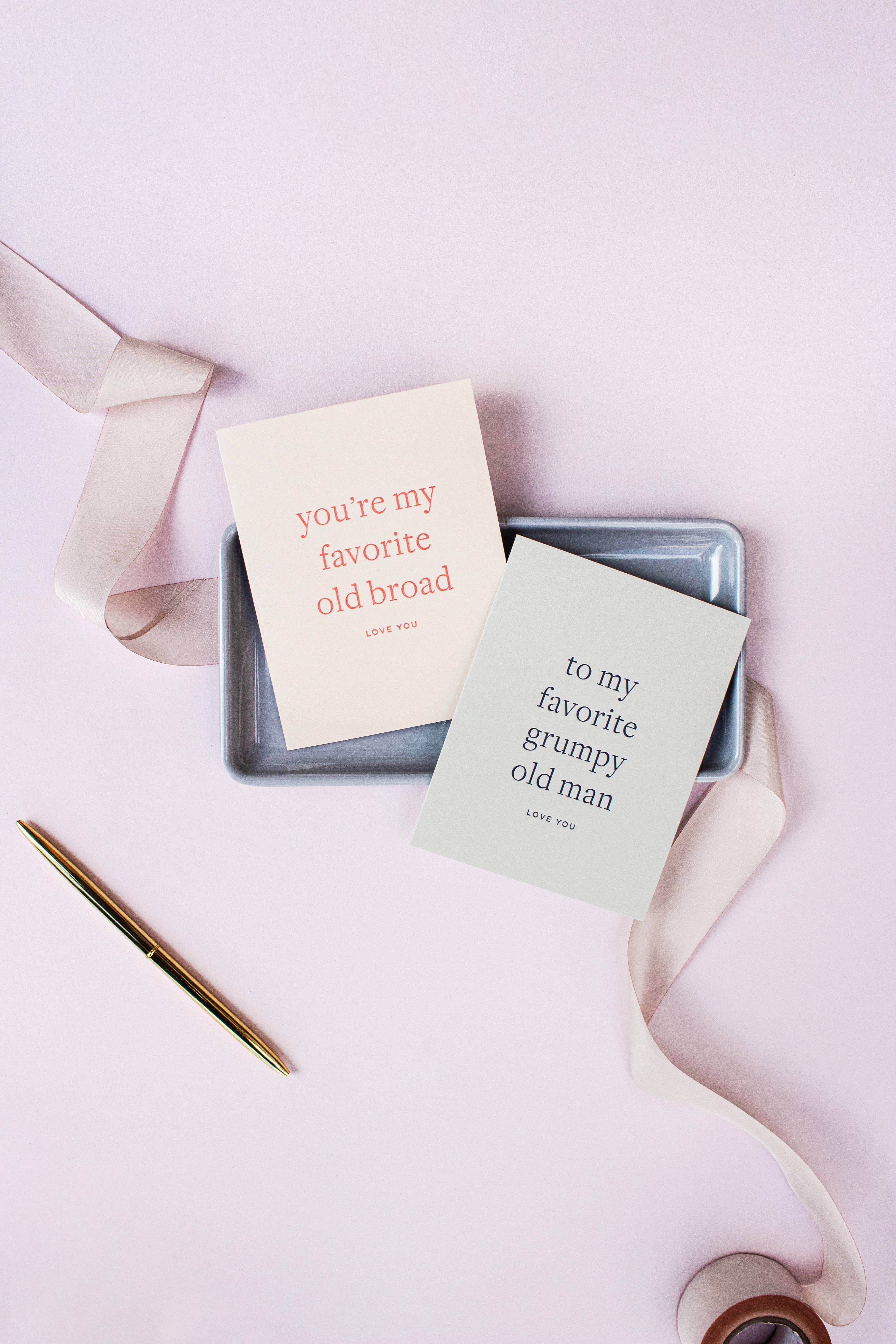 Smitten on Paper – Cartão de amor por atacado – Cartão Favorito Homem Grumpy2