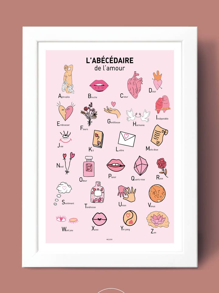 Abécédaire de l'amour pour la vente par Mrjcrrart