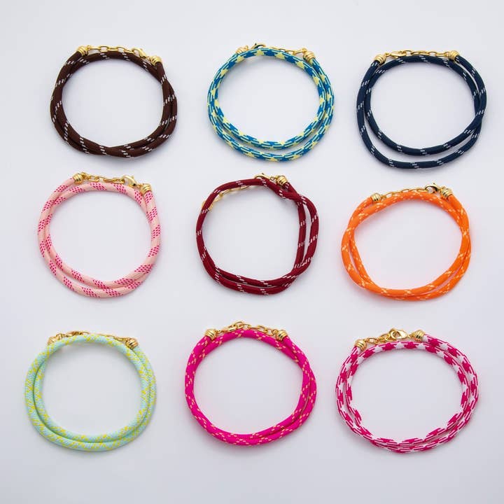 New Color 24K Gold Filled Summer Fall Cotton Cord Necklace | WA-001 ~ WA-291 for wholesale by Aim Eternal