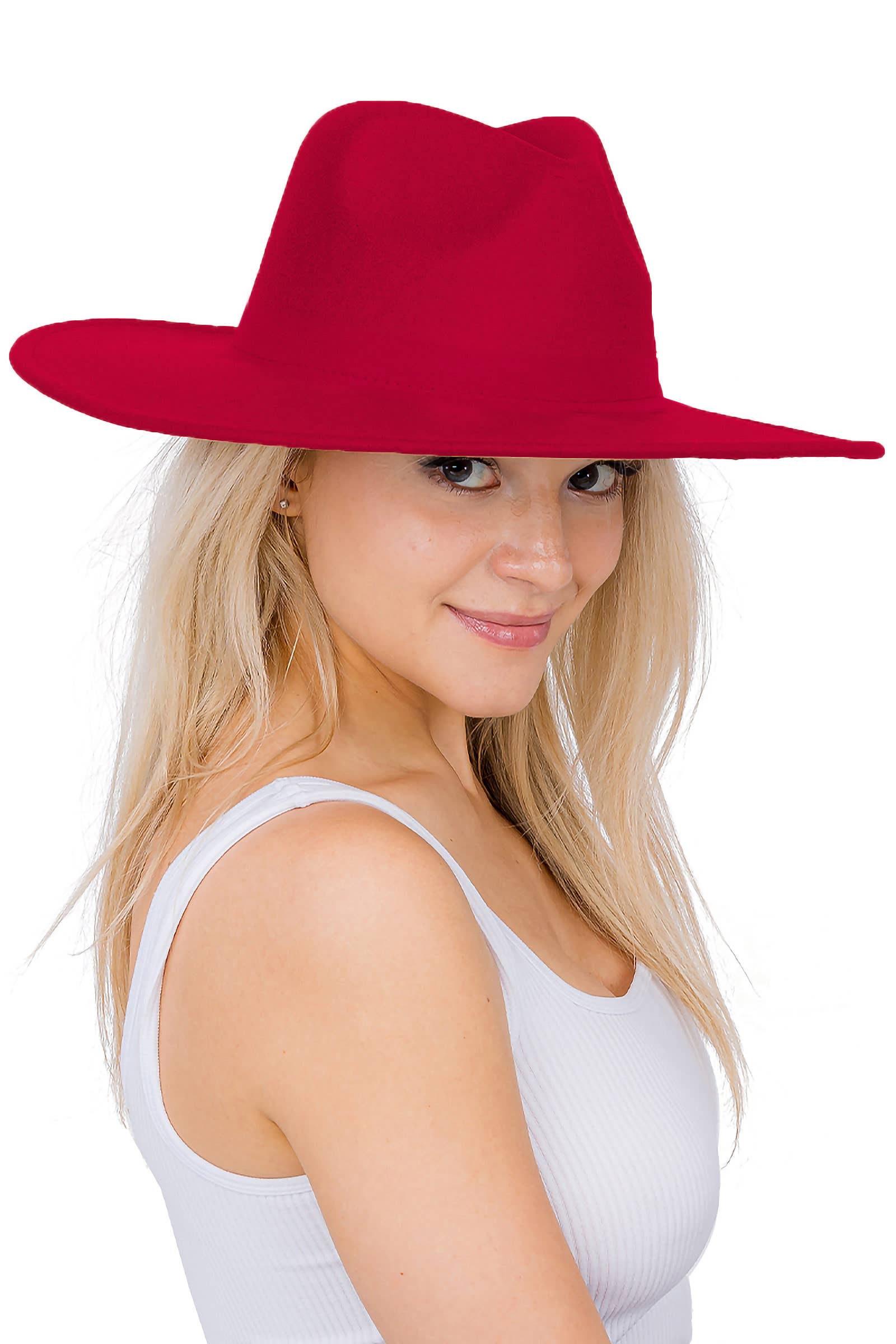 Cap Zone – Fedora - Mulher por atacado – Chapéu Rancher Cap Zone com Aba Larga, Reta e Lisa1