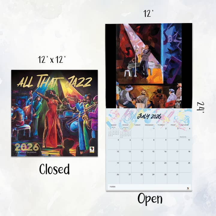 African American Expressions – Calendário por atacado – Calendário 2026 All That Jazz3
