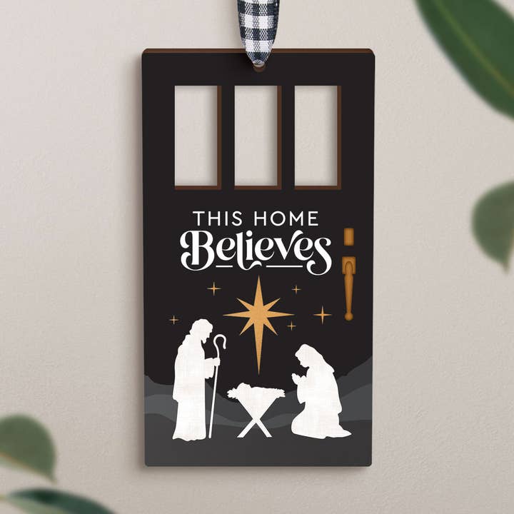 This Home Believes Ornament for wholesale by P. Graham Dunn