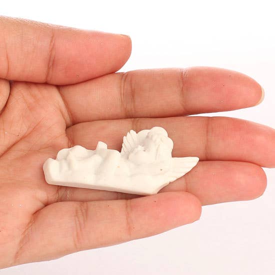 Factory Direct Craft - Wholesale Christmas Decoration - Mini Flat Back Resin Cherub Angel - Select Color3