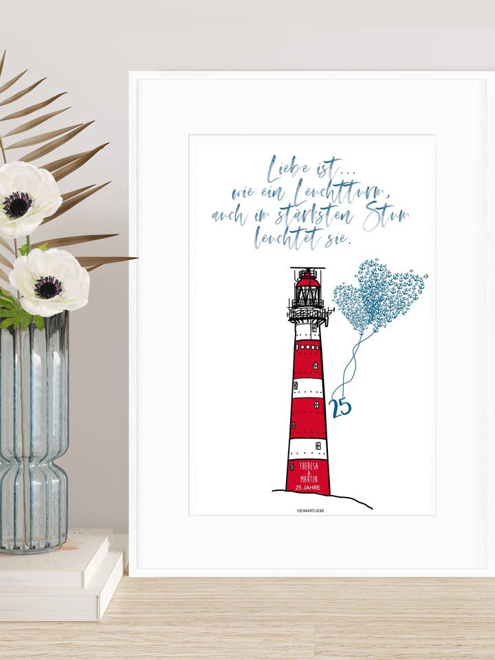 SILVERBRÖLLOP - KÄRLEK ÄR SOM EN FYR för wholesale av HEIMARTLIEBE®