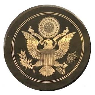 iconsUSA – Engroshandel Reversnål/knap – Great Seal Lapel Pin (Obsidian og Sølv)