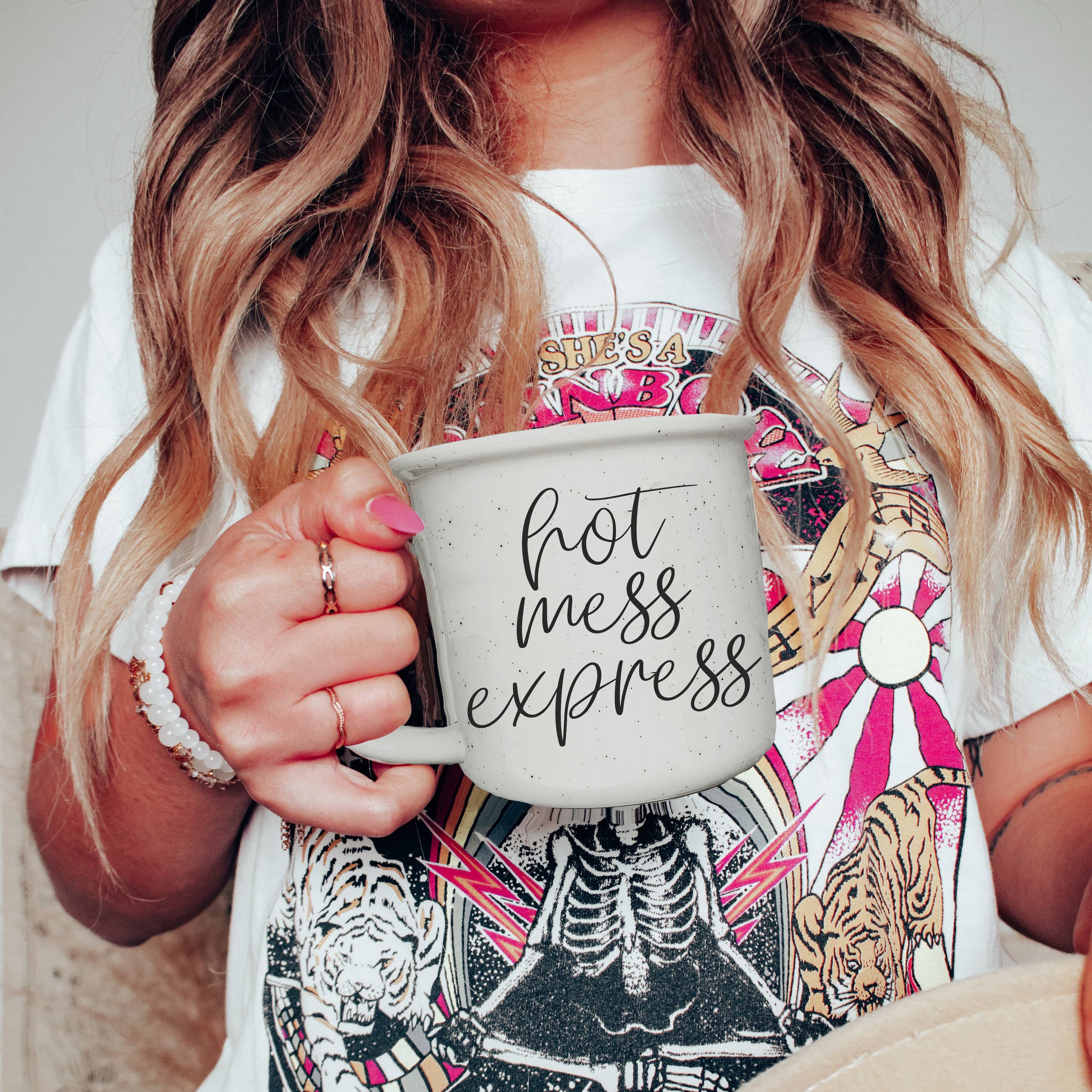 Gia Roma - Wholesale Coffee Mug - Coffee Humor, Funny Coffee Mugs, Campfire Ceramic White Mugs119