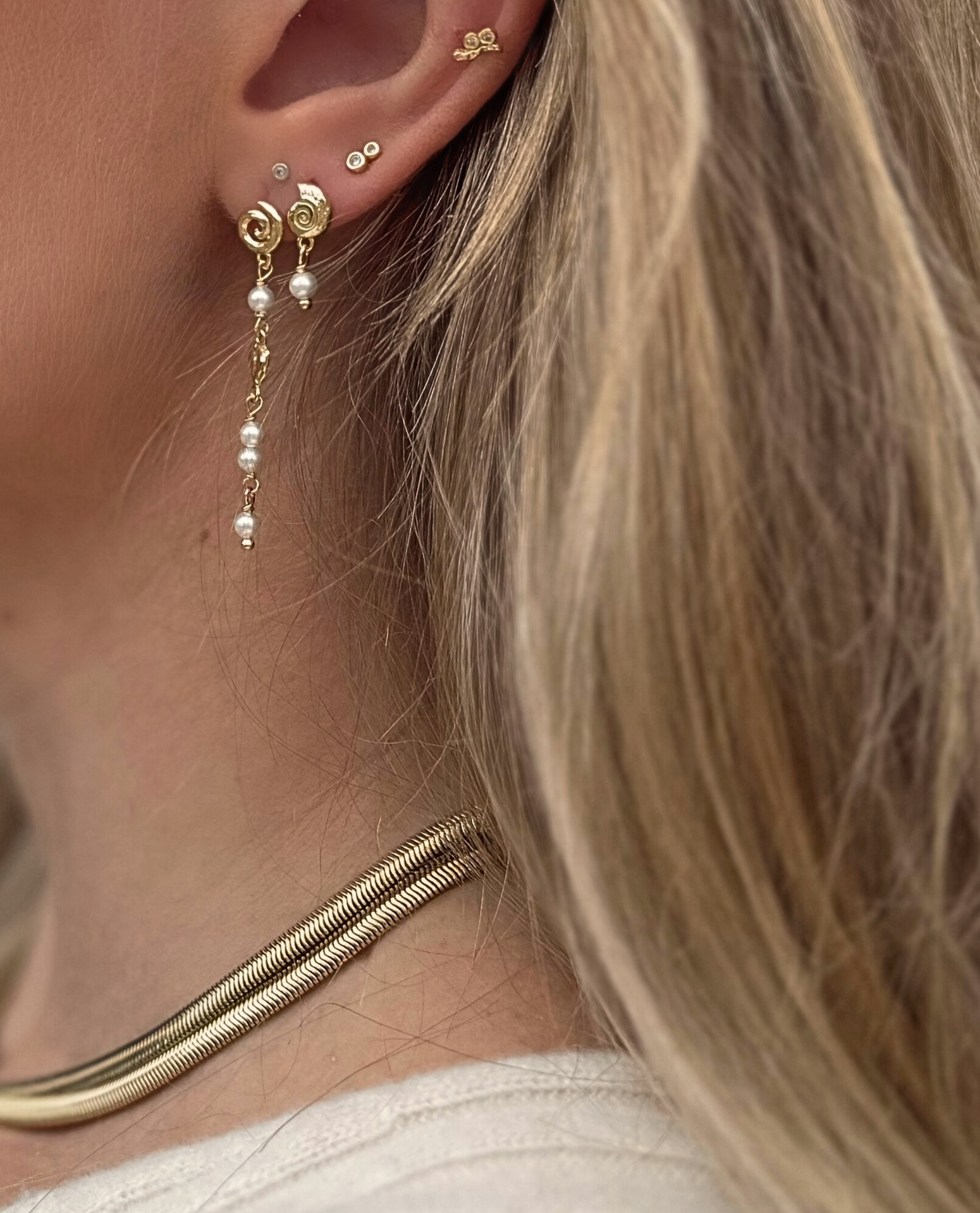 Nava Copenhagen - Wholesale Dangle Earrings - Aruba Earrings - Gold Plated1