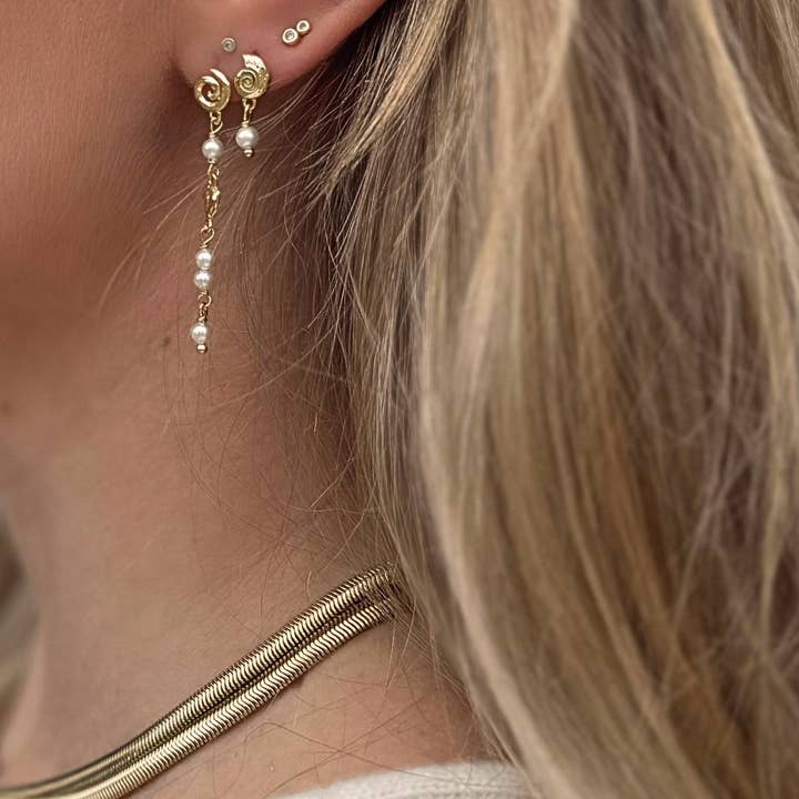 Nava Copenhagen - Wholesale Dangle Earrings - Aruba Earrings - Gold Plated1