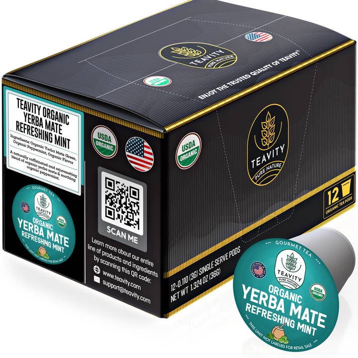 Organic Yerba Mate Refreshing Mint for wholesale by Teavity