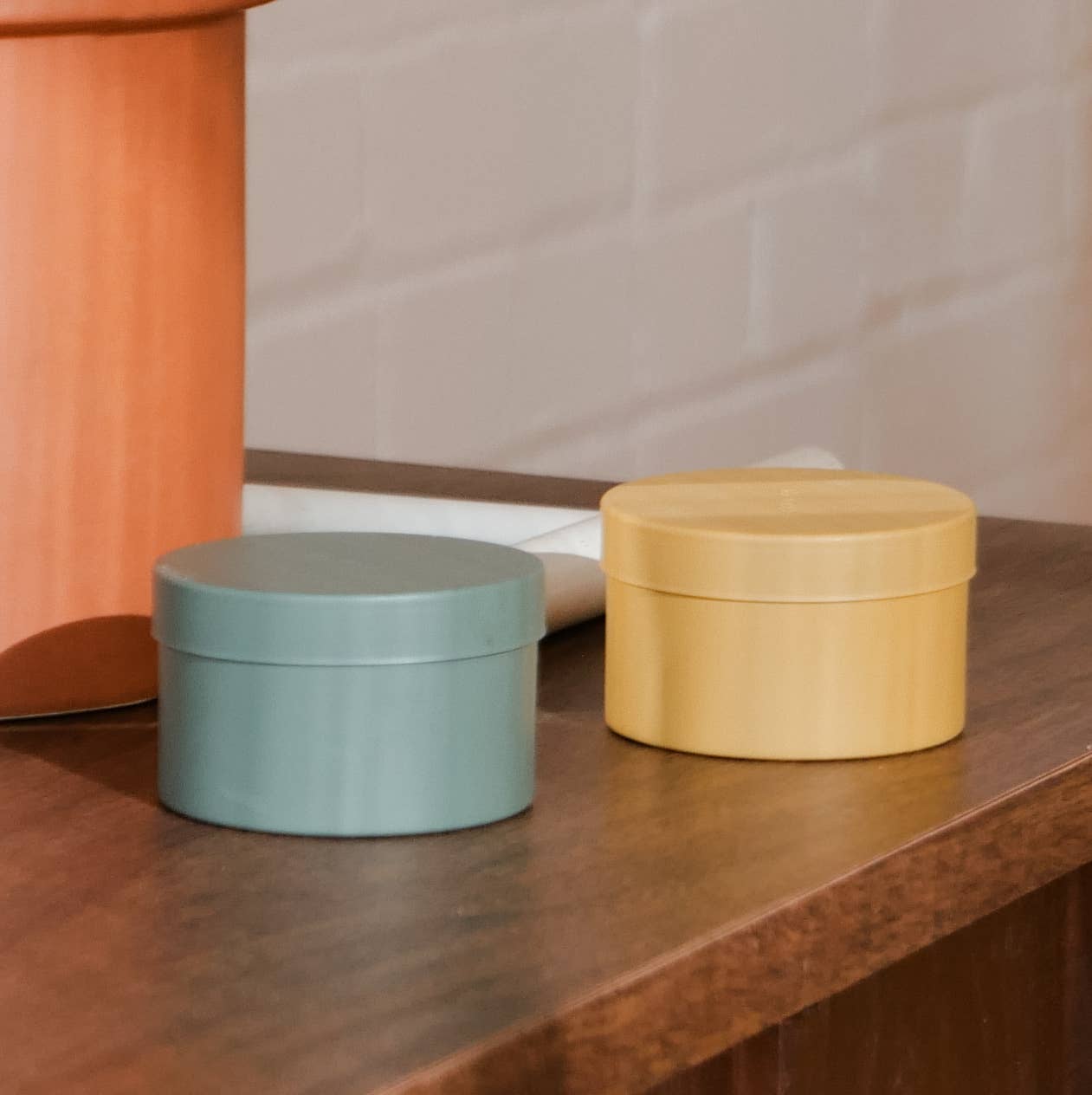 Field Kit - Vente Bougies de voyage - La bougie géologue en étain - Ambre + Terre2