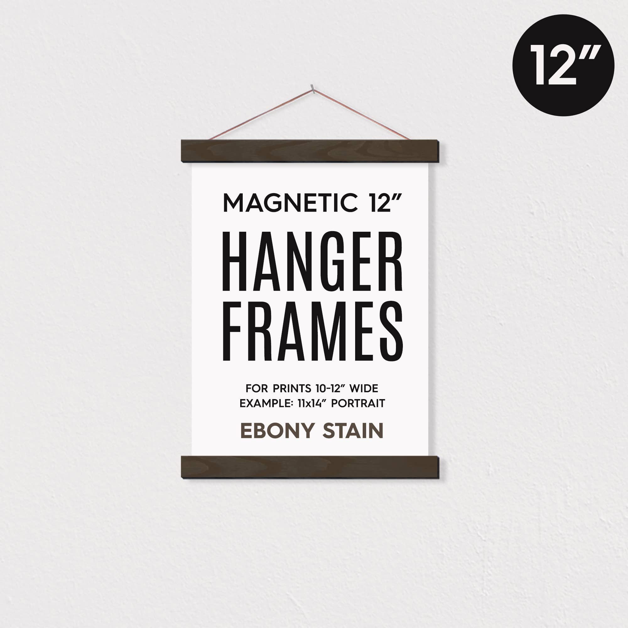 Hanger Frames - Wholesale Picture Frame - 12" MAGNETIC Poster Hanger Frame™1