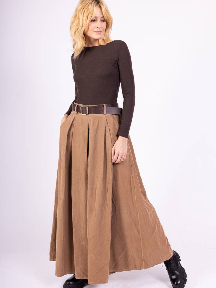 Pépouz' Paris - Wholesale Pants - Women's - Corduroy cotton palazzo pants PPN255110