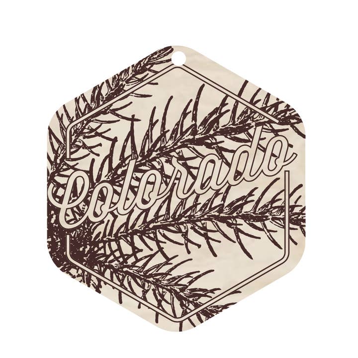 Adorno de madera de pino para venta al por mayor de Snow Business USA