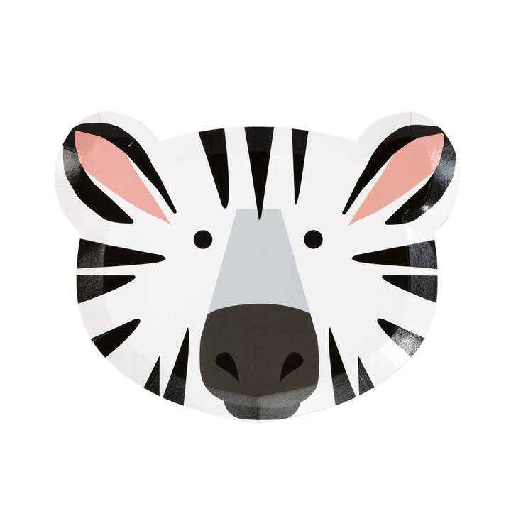 Talking Tables USA - Wholesale Disposable Plate - Animal Face Party Plates | 12 Pack | Kids Party |