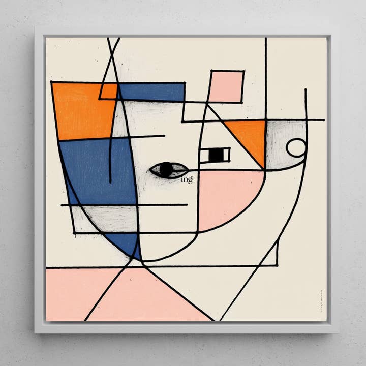 Abstract Face Canvas Wall Art Print for wholesale by Venus Art Prints