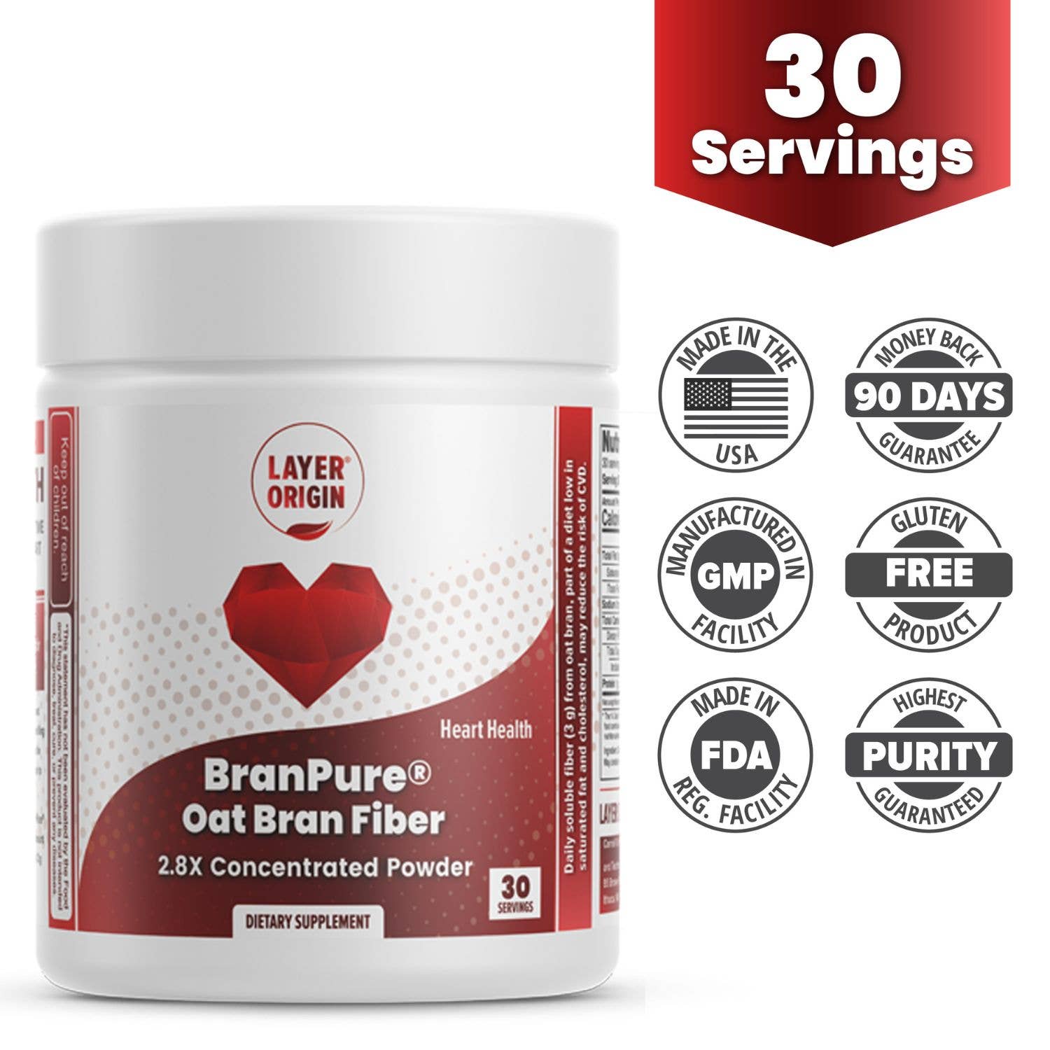 Layer Origin – Suplemento/vitamina oral por atacado – A Fibra de Farelo de Aveia Super Concentrada5