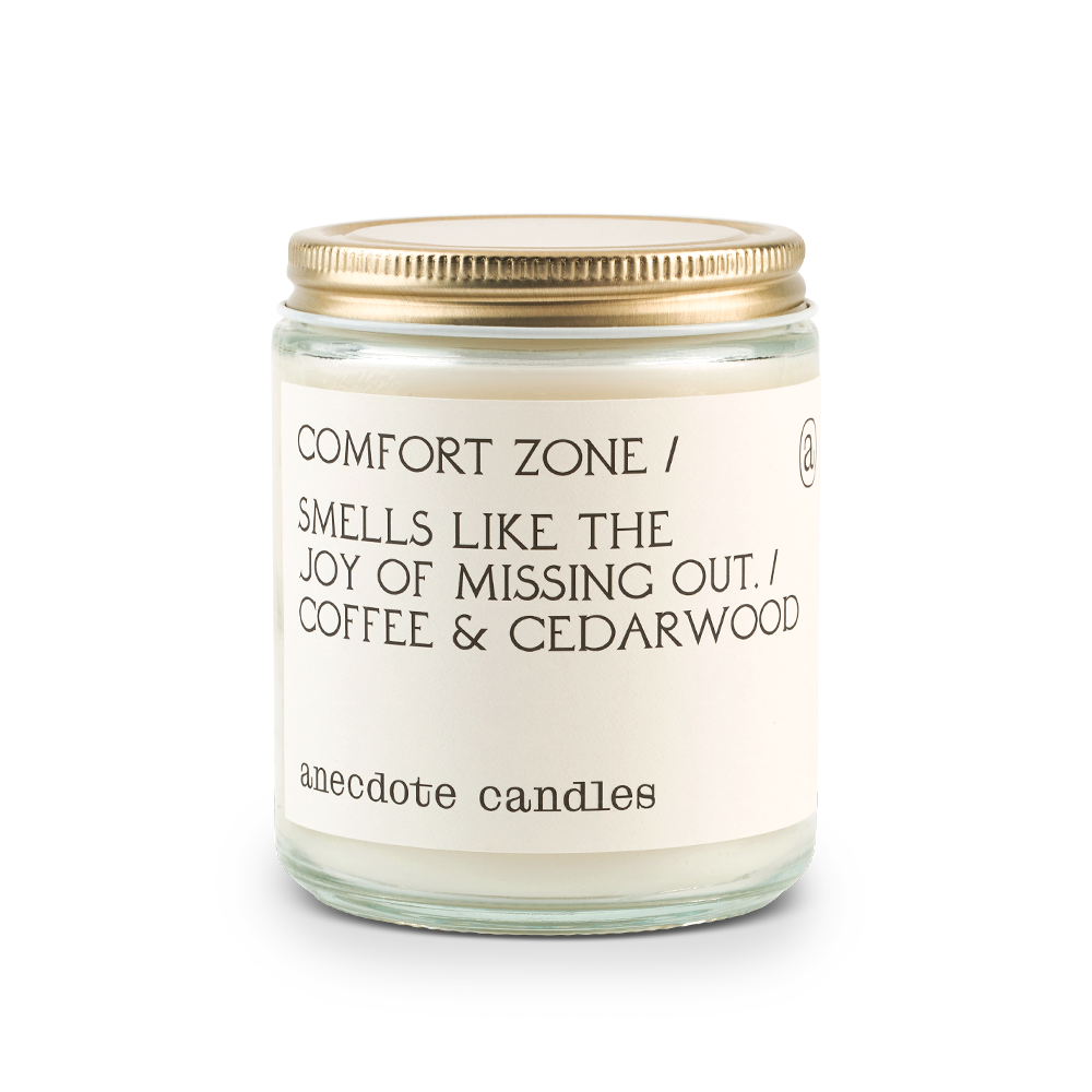 Anecdote Candles - Wholesale Jar/Filled Candle - Comfort Zone (Coffee & Cedarwood) Candle1