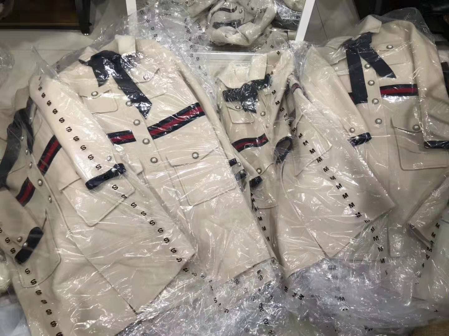 Off White CT006 Women Double-Sided Wool Coat Long Coat for wholesale on Faire7