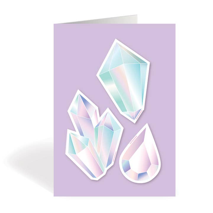 Crystal Rainbowmaker - Window Stickers / Card - Set of 3 for wholesale by Happy Whatever