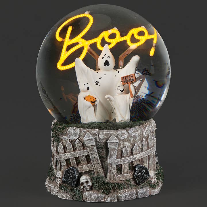 LED Ghost Glitterdome Boo Light for wholesale by Roman