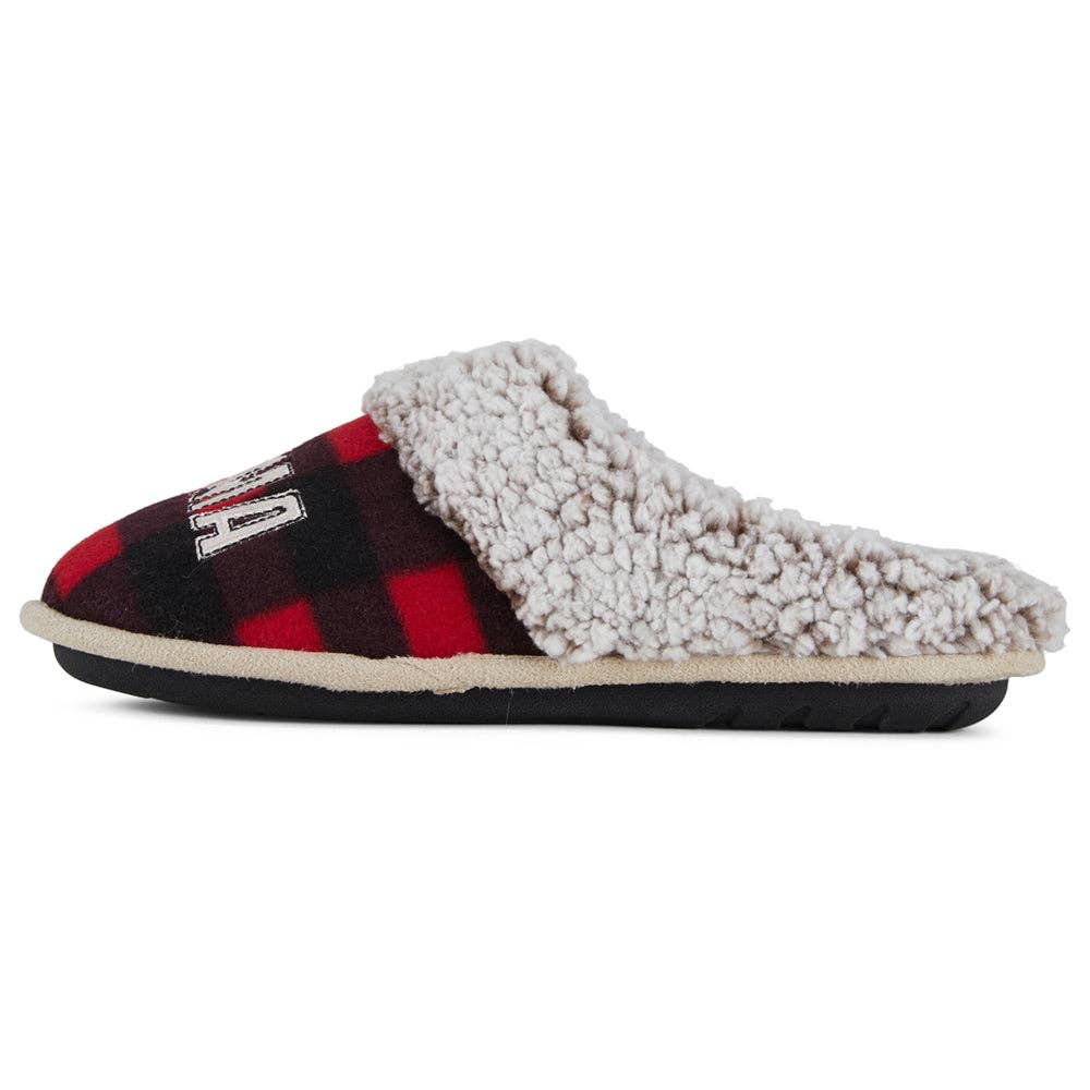 Floopi - Wholesale Pantoffels - Dames - Geruite tweekleurige klompslip van imitatiebont „Mama Bear” voor dames3