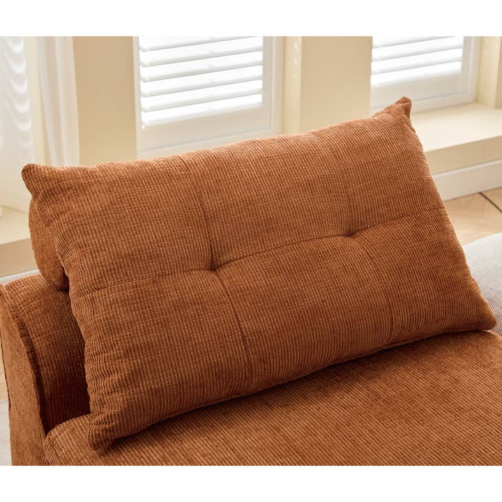 HOMYCASA DESIGN INC - Wholesale Sofa - Modular Sofa Chenille Fabric Neck Lumbar Pillow Space Saving11