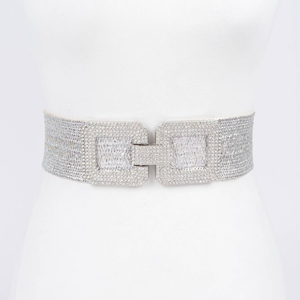 3AM BY H&D ACCESSORIES - Wholesale Belt - Women's - Rhinestone Elastic Belt5