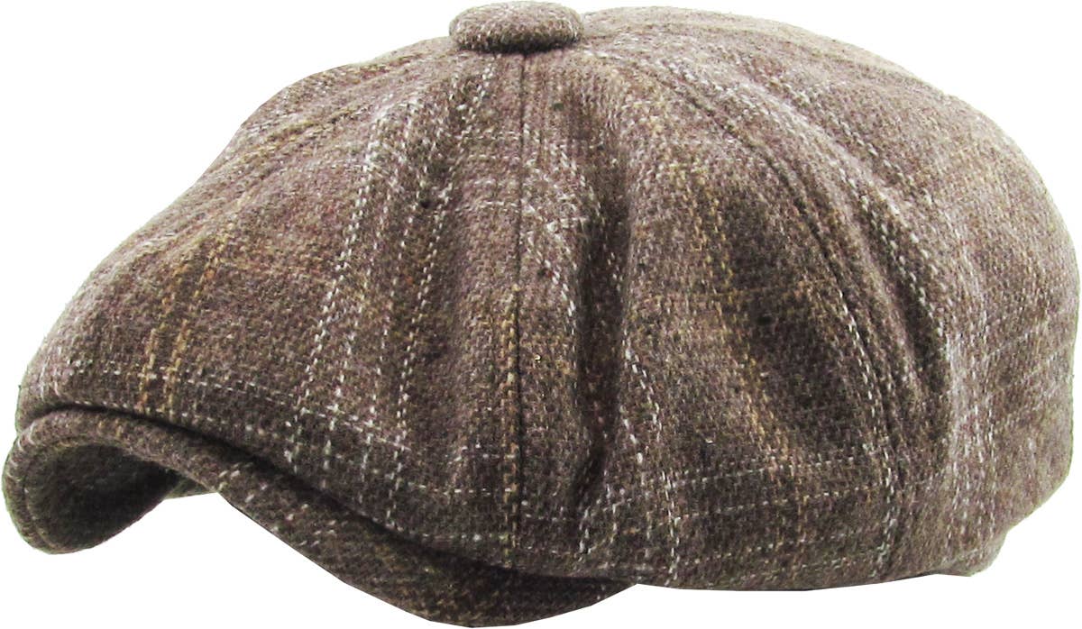 KBETHOS - Vente Casquette gavroche – homme - Ascot à carreaux et boutons0