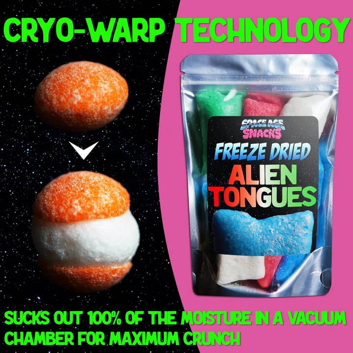 Space Age Snacks - Wholesale Hard Candy - Freeze Dried Alien Tongues (3.5 Ounce)3